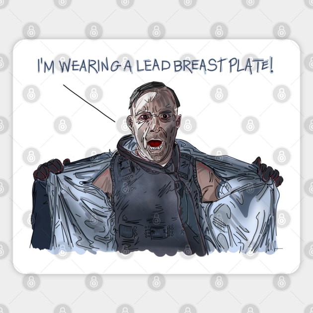 Frighteners: Lead Breast Plate Magnet by 51Deesigns